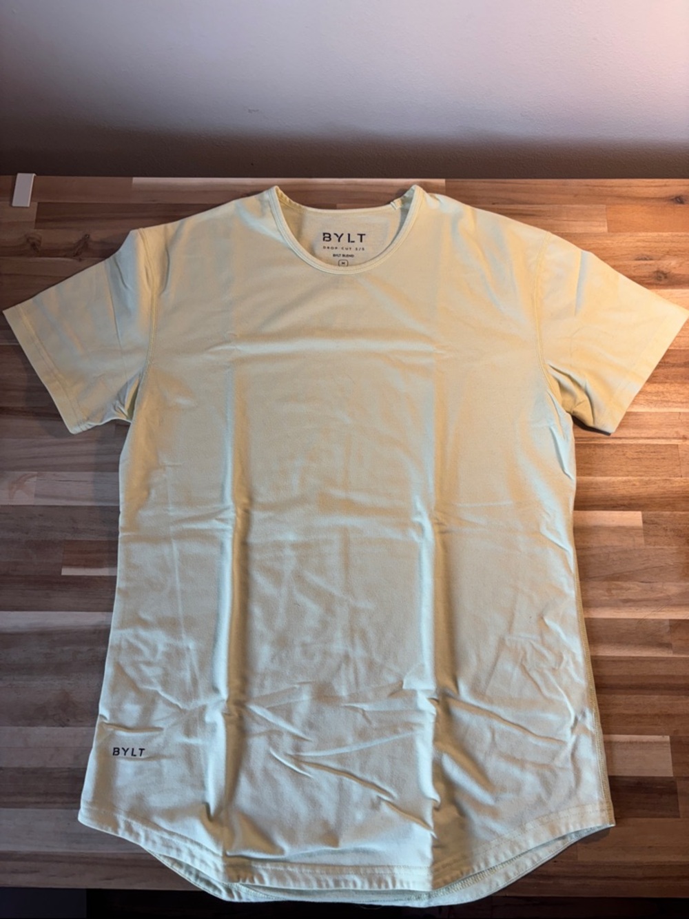 BYLT Basics Men’s Crewneck T-Shirt in Pale Yellow